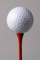 Golfball teed up