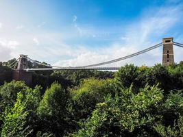 HDR-Clifton-Hängebrücke in Bristol foto