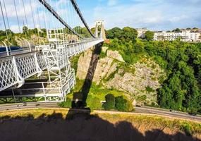 HDR-Clifton-Hängebrücke in Bristol foto