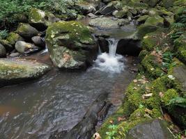 die Beschaffenheit des Wasserfalls foto