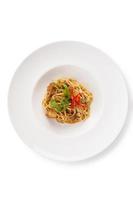 Fusion Spaghetti im thailändischen Stil foto