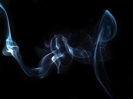 Rauchstruktur auf schwarzem Hintergrund foto