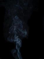 Rauchstruktur auf schwarzem Hintergrund. foto