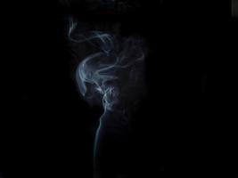 Rauchstruktur auf schwarzem Hintergrund foto