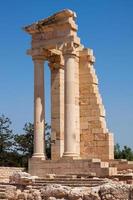 kourion, zypern, griechenland, 2009. apollotempel in kourion foto