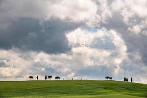 Blick auf die malerische toskanische Landschaft foto