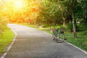 Fahrrad im Park foto