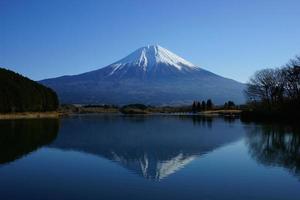 Touristenziele in Japan mit Blick auf den Berg Fuji foto