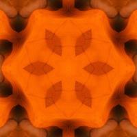 orange abstrakter quadratischer Hintergrund. Kaleidoskopmuster der Wüste. freier Hintergrund. foto