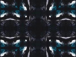 gothic vibes abstrakter hintergrund in dunkelblauer und schwarzer farbe. Kaleidoskop-Muster. kostenloses Foto. foto