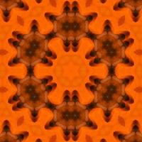 orange abstrakter quadratischer Hintergrund. Kaleidoskopmuster der Wüste. freier Hintergrund. foto