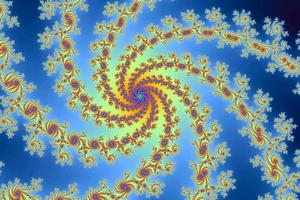 schöner Zoom in das unendliche mathematische Mandelbrot-Mengen-Fraktal. foto