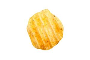 Kartoffelchips lokalisiert auf weißem Hintergrund foto