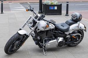 East Grinstead, West Sussex, Großbritannien, 2020. Harley Davidson Motorrad foto