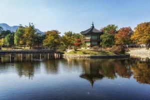 Hyangwonjeong Herbst Reflexionen