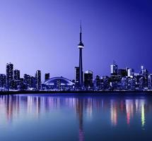 Skyline der Stadt Toronto in Kanada