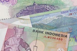 indonesische geld rupiah banknote nahaufnahme foto