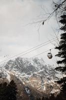 Seilbahn in Dombay Kaukasus foto