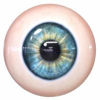 3D-Rendering des blauen Auges