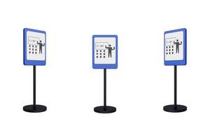 3D-Darstellung Verkehrszeichen der Schule foto
