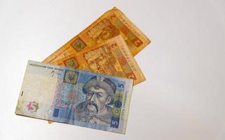 ukrainische Griwna. ukrainisches Geld foto