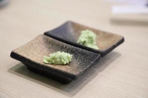 würziger grüner Wasabi foto