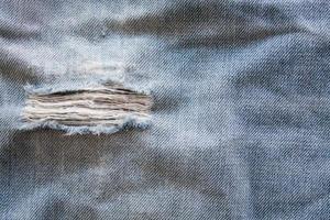 Jeans zerrissene Denim-Textur foto