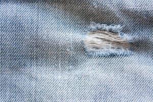 Jeans zerrissene Denim-Textur foto