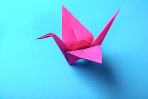 rotes Origami-Papier foto