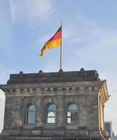 die nationale deutsche flagge von deutschland de foto