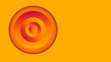 kreist geometrieverlaufshintergrund mit gelber und orangefarbener farbkombination ein. Präsentationshintergrunddesign. geeignet für Präsentation, Poster, Hintergrundbild, persönliche Website, ui- und ux-Erlebnisse. foto