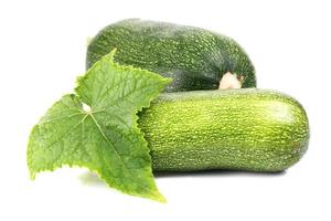 Zucchini und Blatt foto