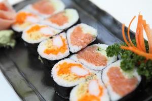 Lachs Maki Sushi foto