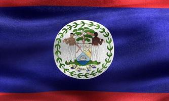 belize-flagge - realistische wehende stoffflagge foto