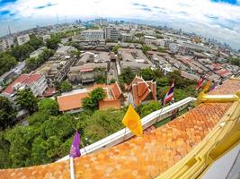 übersicht bangkok, thailand, stadtbild mit offenem himmel. foto