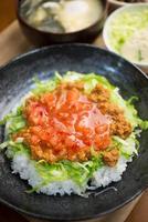 japanische regionale Küche Taco Reis (Takoraisu) foto