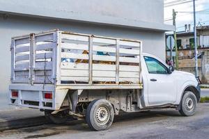 Mexikanisches Pickup-Auto in Colosio Playa del Carmen Mexiko. foto