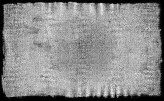 realistische Leinwand-Scan-Textur mit schwarzem Rahmen. Grunge raue, beunruhigte Grauton-Kornstruktur. foto