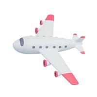 Passagierflugzeug, das in der Luft fliegt. urlaubsreiseidee.3d-rendering. foto