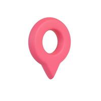 Standort-Pin-Sammlung rotes Zeigersymbol für Pin auf der Karte, um die location.3d-Illustration anzuzeigen. foto