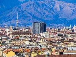 hdr-luftaufnahme von turin foto