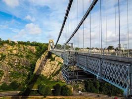 HDR-Clifton-Hängebrücke in Bristol foto