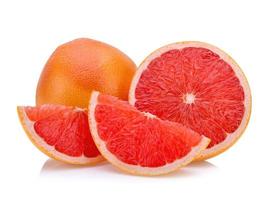 Grapefruit isoliert auf weißem Hintergrund, foto