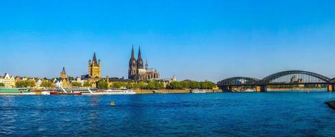 HDR-Blick auf die Kölner Innenstadt foto