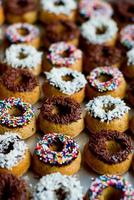 Mini gebackene Donuts foto