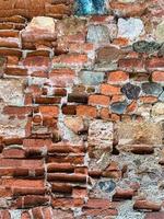 Hintergrund der alten Backsteinmauer. Ziegelwand Textur foto