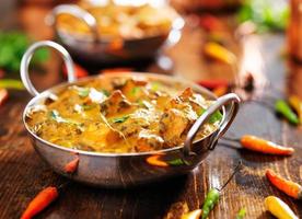 indisches Essen - Saag Paneer Curry Gericht foto