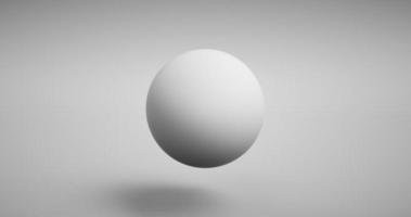 Nahaufnahme 3D-weiße Kugel isoliert foto