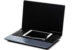 Laptop, Tablet und Smartphone foto