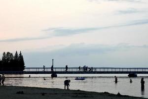 ein Abend am Strand foto